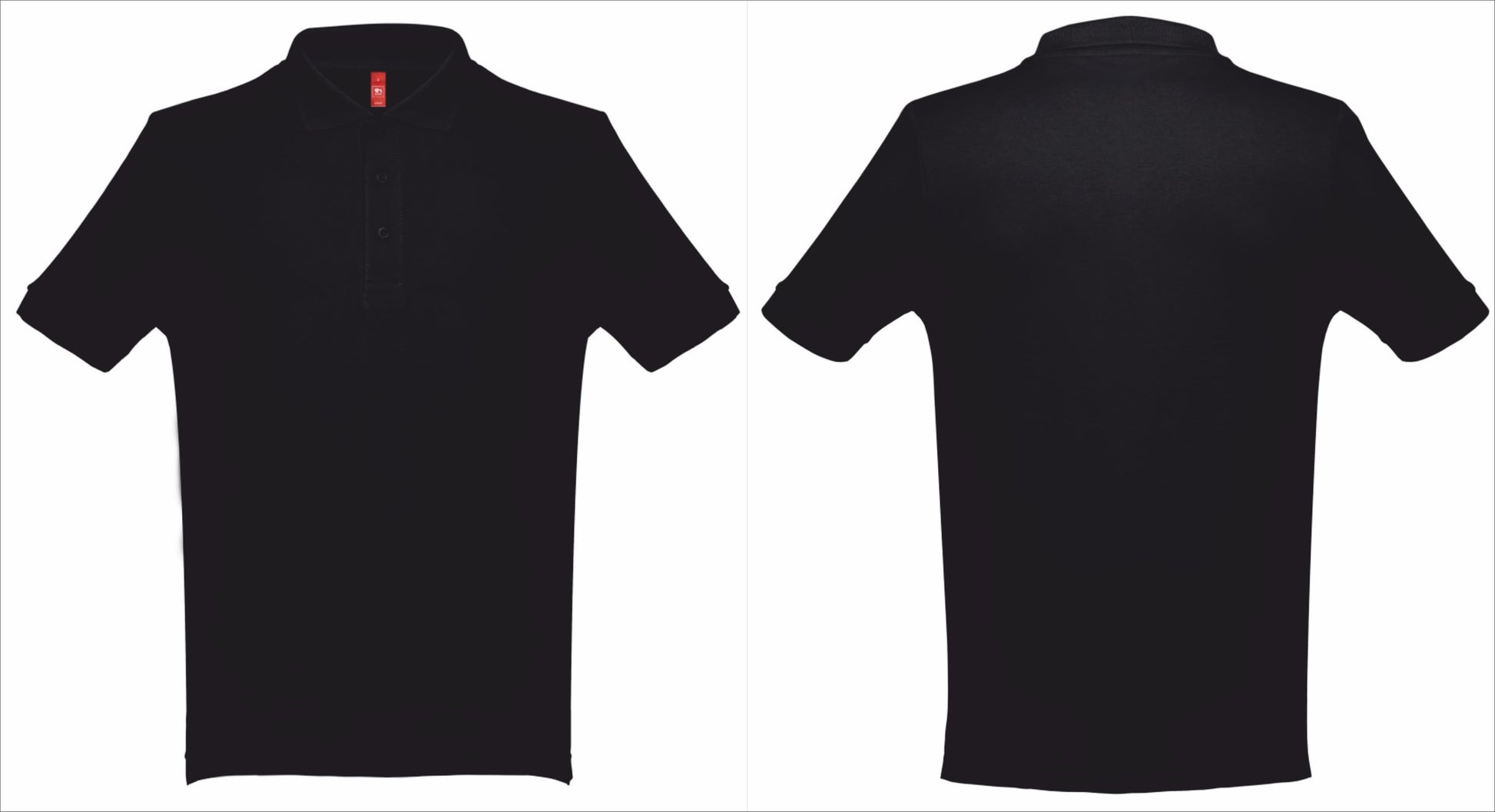 Polo personalizado azul real masculino com exemplopara personalizar com design no peito