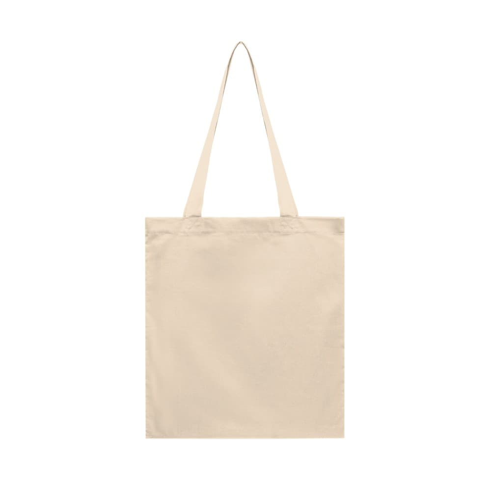 Saco de pano bege personalizado com logótipo ou design à sua escolha