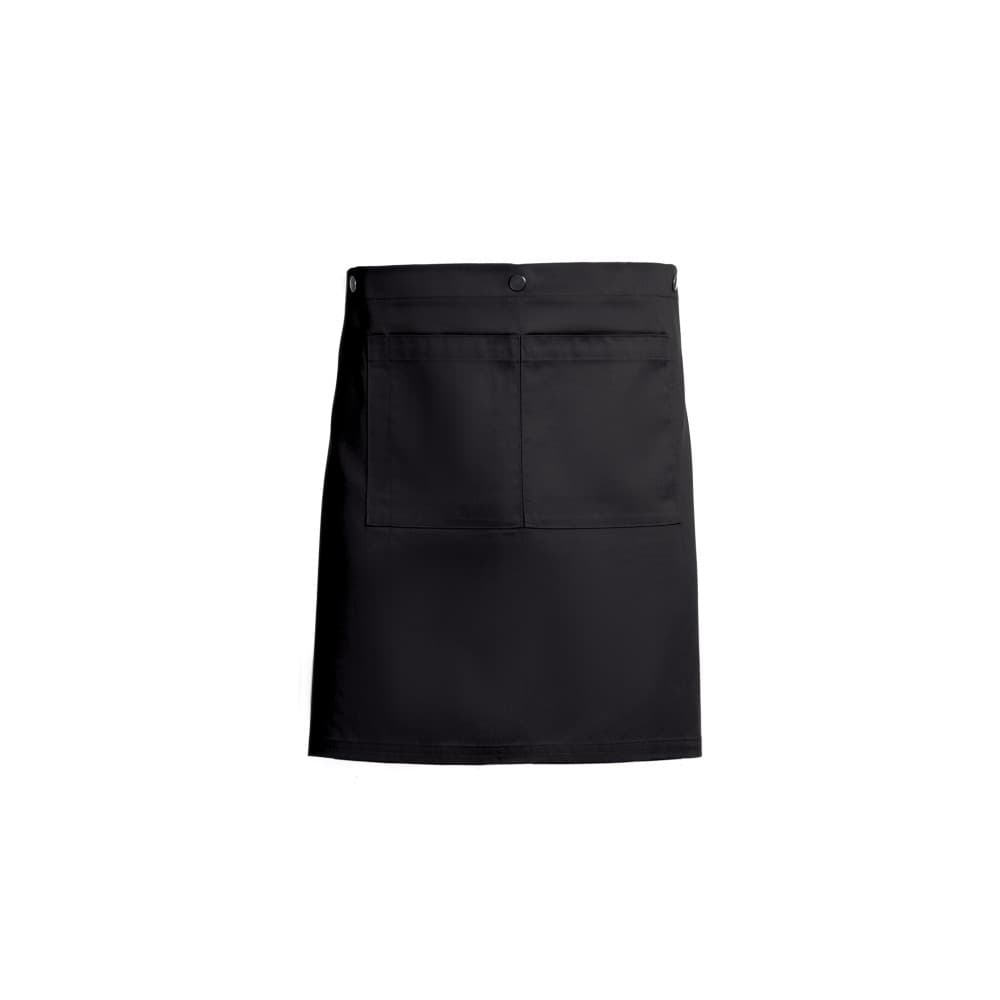 saia de aventat personalizado preto uniforme profissional. Visualiza o resultado online